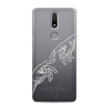 Силиконовый чехол на Nokia 2.4 с принтом Сотворение мира