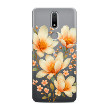 Силиконовый чехол на Nokia 2.4 с принтом Цветы