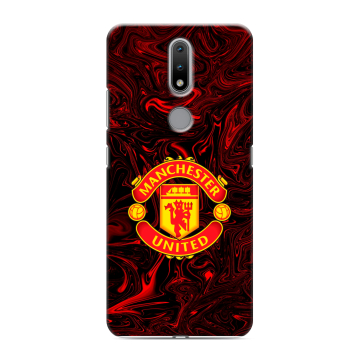 Силиконовый чехол на Nokia 2.4 с принтом Manchester United