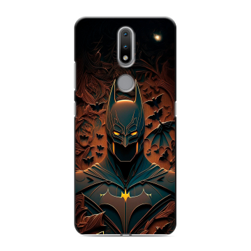 Силиконовый чехол на Nokia 2.4 с принтом Batman Бэтмен