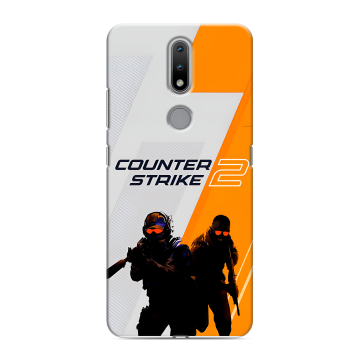 Силиконовый чехол на Nokia 2.4 с принтом Counter Strike Силиконовый чехол на Nokia 2.4 с принтом Counter Strike