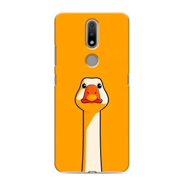 Силиконовый чехол на Nokia 2.4 с принтом Смешная утка
