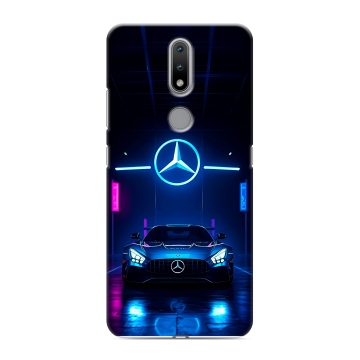 Силиконовый чехол на Nokia 2.4 с принтом Mercedes Мерседес Силиконовый чехол на Nokia 2.4 с принтом Mercedes Мерседес