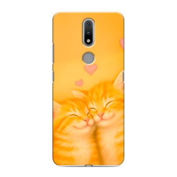 Силиконовый чехол на Nokia 2.4 с принтом Милые котята Силиконовый чехол на Nokia 2.4 с принтом Милые котята