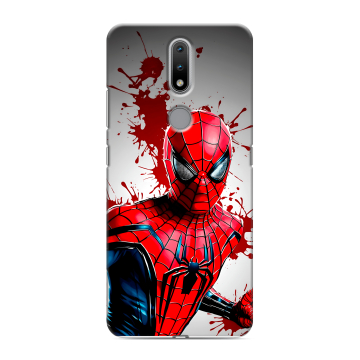 Силиконовый чехол на Nokia 2.4 с принтом Spiderman Человек паук Силиконовый чехол на Nokia 2.4 с принтом Spiderman Человек паук