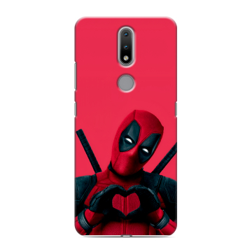 Силиконовый чехол на Nokia 2.4 с принтом Дедпул Deadpool Силиконовый чехол на Nokia 2.4 с принтом Дедпул Deadpool