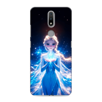 Силиконовый чехол на Nokia 2.4 с принтом Холодное сердце Frozen Силиконовый чехол на Nokia 2.4 с принтом Холодное сердце Frozen