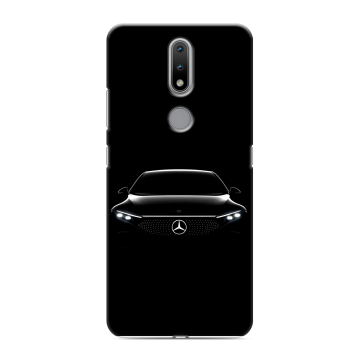 Силиконовый чехол на Nokia 2.4 с принтом Mercedes Мерседес