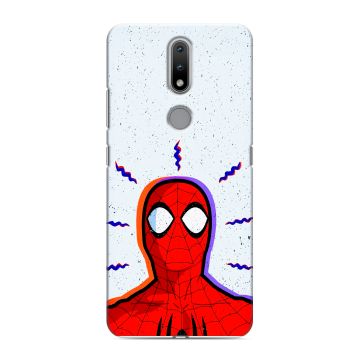Силиконовый чехол на Nokia 2.4 с принтом Spiderman Человек паук