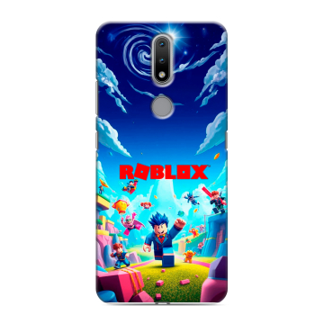 Силиконовый чехол на Nokia 2.4 с принтом Roblox Роблокс Силиконовый чехол на Nokia 2.4 с принтом Roblox Роблокс