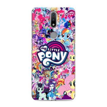 Силиконовый чехол на Nokia 2.4 с принтом My little pony Дружба чудо Силиконовый чехол на Nokia 2.4 с принтом My little pony Дружба чудо
