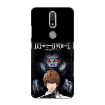 Силиконовый чехол на Nokia 2.4 с принтом Death note Тетрадь смерти