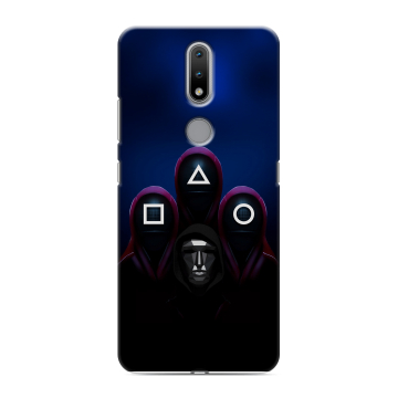 Силиконовый чехол на Nokia 2.4 с принтом Игра Кальмара