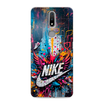 Силиконовый чехол на Nokia 2.4 с принтом Nike Найк Силиконовый чехол на Nokia 2.4 с принтом Nike Найк