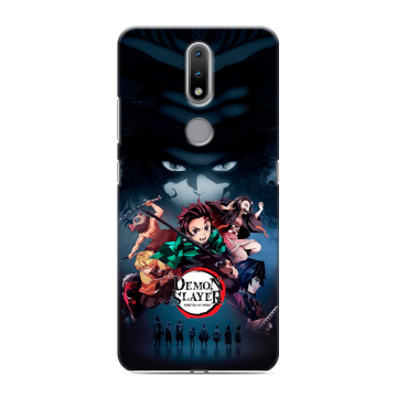 Силиконовый чехол на Nokia 2.4 с принтом Demon Slayer Клинок рассекающий демонов Силиконовый чехол на Nokia 2.4 с принтом Demon Slayer Клинок рассекающий демонов