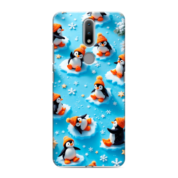 Силиконовый чехол на Nokia 2.4 с принтом Новый год