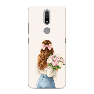 Силиконовый чехол на Nokia 2.4 с принтом женский Силиконовый чехол на Nokia 2.4 с принтом женский