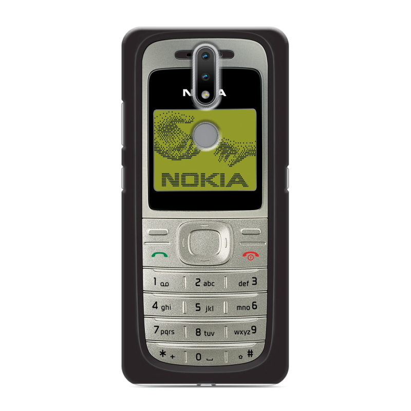 Силиконовый противоударный чехол на Nokia 2.4 с принтом Ретро Нокия Силиконовый противоударный чехол на Nokia 2.4 с принтом Ретро Нокия