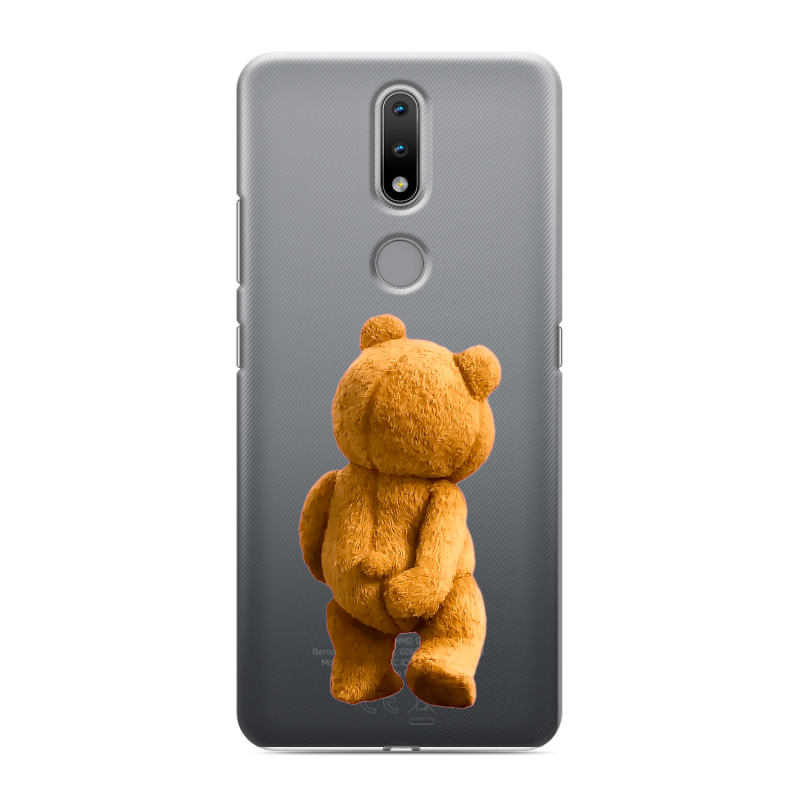 Силиконовый чехол на Nokia 2.4 с принтом Медведь Силиконовый чехол на Nokia 2.4 с принтом Медведь