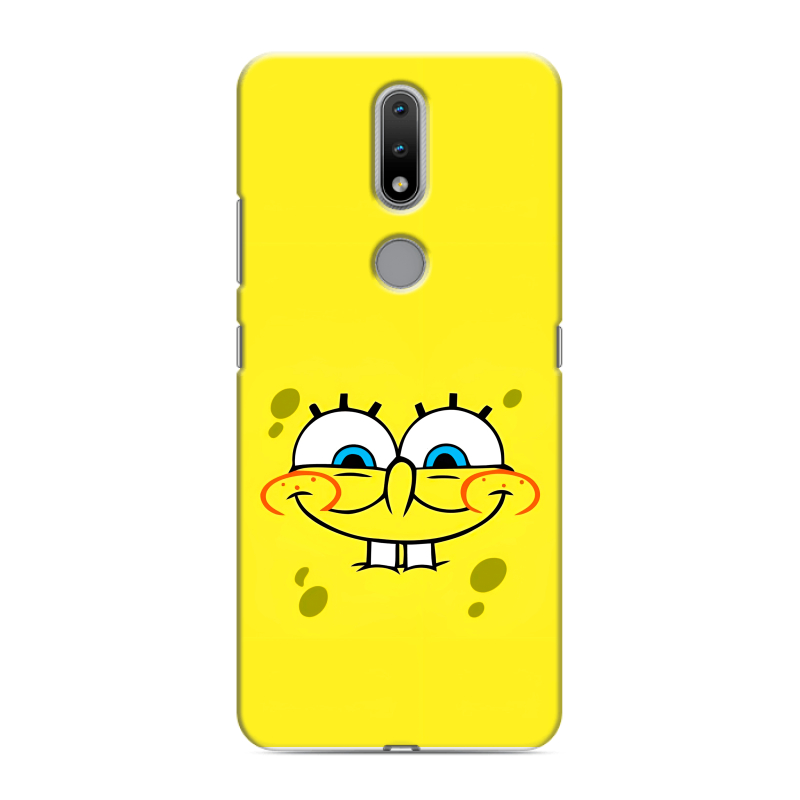 Силиконовый противоударный чехол на Nokia 2.4 с принтом спанчбоб спанч боб Силиконовый противоударный чехол на Nokia 2.4 с принтом спанчбоб спанч боб