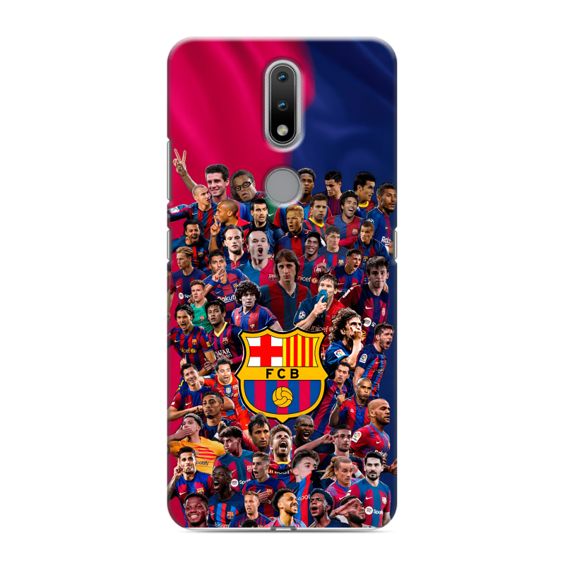 Силиконовый противоударный чехол на Nokia 2.4 с принтом Барселона Barcelona Силиконовый противоударный чехол на Nokia 2.4 с принтом Барселона Barcelona