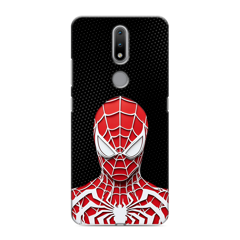 Силиконовый противоударный чехол на Nokia 2.4 с принтом человек паук spiderman Силиконовый противоударный чехол на Nokia 2.4 с принтом человек паук spiderman