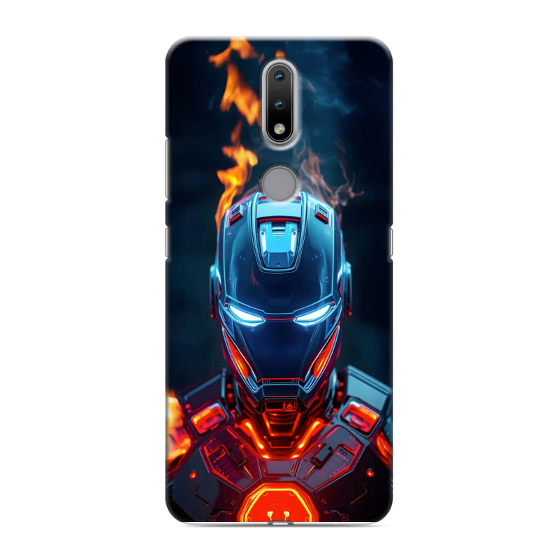 Силиконовый чехол на Nokia 2.4 с принтом IronMan Железный человек Силиконовый чехол на Nokia 2.4 с принтом IronMan Железный человек