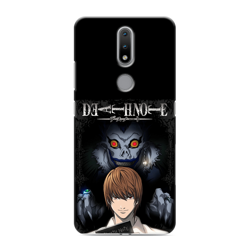Силиконовый чехол на Nokia 2.4 с принтом Death note Тетрадь смерти Силиконовый чехол на Nokia 2.4 с принтом Death note Тетрадь смерти