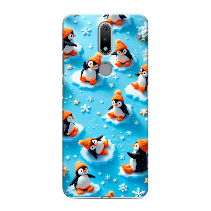 Силиконовый чехол на Nokia 2.4 с принтом Новый год Силиконовый чехол на Nokia 2.4 с принтом Новый год