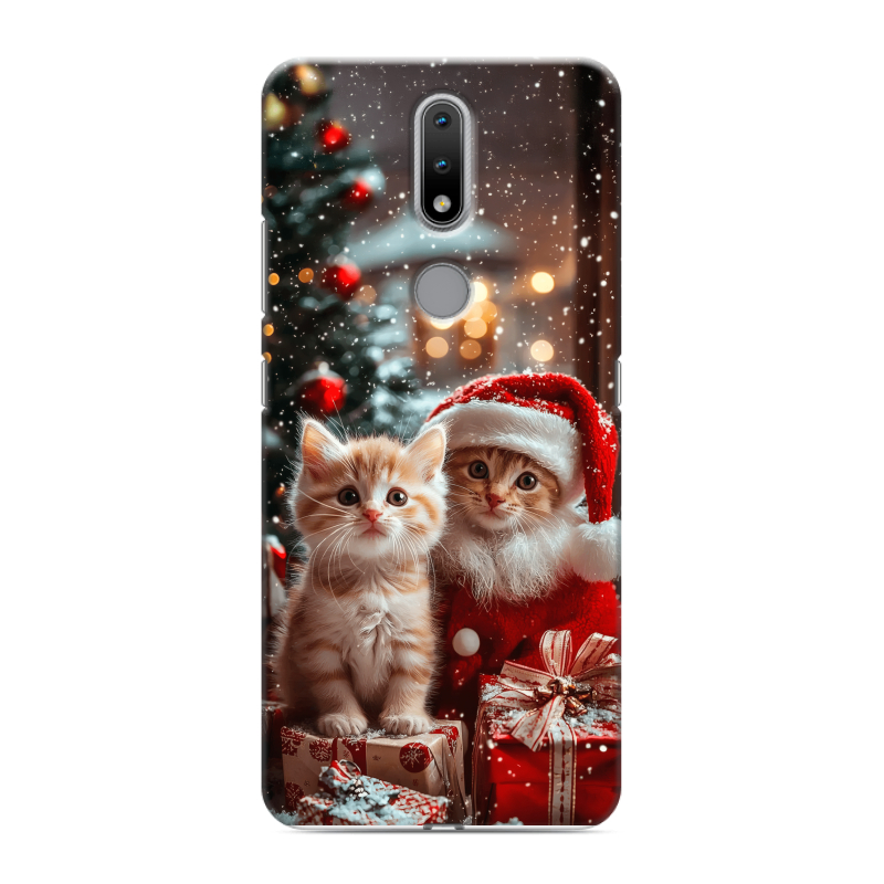 Силиконовый чехол на Nokia 2.4 с принтом Новый год Силиконовый чехол на Nokia 2.4 с принтом Новый год