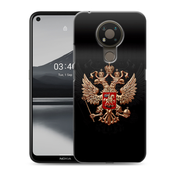 Силиконовый чехол на Nokia 3.4 с принтом Герб России Силиконовый чехол на Nokia 3.4 с принтом Герб России