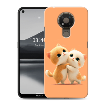 Силиконовый чехол на Nokia 3.4 с принтом Милые котики Силиконовый чехол на Nokia 3.4 с принтом Милые котики