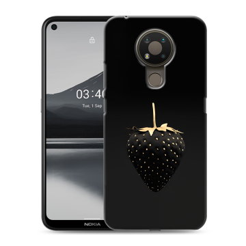 Силиконовый чехол на Nokia 3.4 с принтом Черная клубника Силиконовый чехол на Nokia 3.4 с принтом Черная клубника