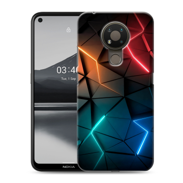 Силиконовый чехол на Nokia 3.4 с принтом Абстракция неон Силиконовый чехол на Nokia 3.4 с принтом Абстракция неон
