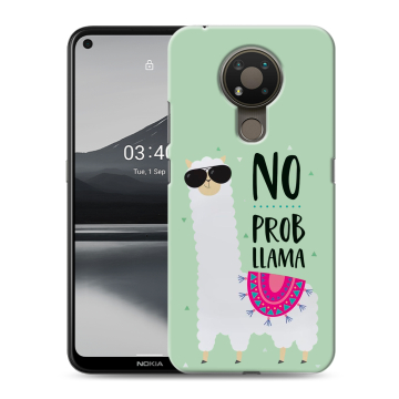 Силиконовый чехол на Nokia 3.4 с принтом Лама Силиконовый чехол на Nokia 3.4 с принтом Лама