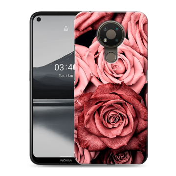 Силиконовый чехол на Nokia 3.4 с принтом Цветы розы Силиконовый чехол на Nokia 3.4 с принтом Цветы розы
