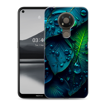 Силиконовый чехол на Nokia 3.4 с принтом Листья Силиконовый чехол на Nokia 3.4 с принтом Листья
