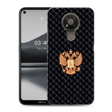 Силиконовый чехол на Nokia 3.4 с принтом Герб России принт
