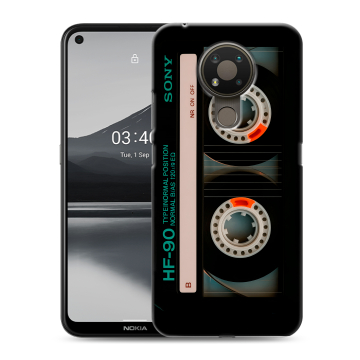 Силиконовый чехол на Nokia 3.4 с принтом Кассета
