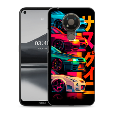 Силиконовый чехол на Nokia 3.4 с принтом Гоночные машины Силиконовый чехол на Nokia 3.4 с принтом Гоночные машины