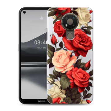Силиконовый чехол на Nokia 3.4 с принтом Розы Силиконовый чехол на Nokia 3.4 с принтом Розы