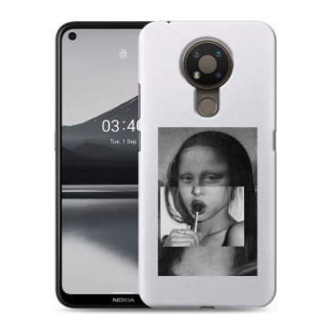 Силиконовый чехол на Nokia 3.4 с принтом Мона Лиза Силиконовый чехол на Nokia 3.4 с принтом Мона Лиза