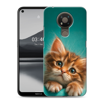 Силиконовый чехол на Nokia 3.4 с принтом котенок Силиконовый чехол на Nokia 3.4 с принтом котенок