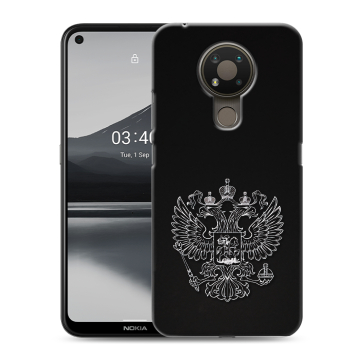 Силиконовый чехол на Nokia 3.4 с принтом Герб России