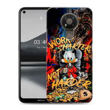 Силиконовый чехол на Nokia 3.4 с принтом Дональд Дак Деньги