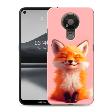 Силиконовый чехол на Nokia 3.4 с принтом милая лиса Силиконовый чехол на Nokia 3.4 с принтом милая лиса