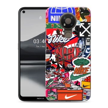 Силиконовый чехол на Nokia 3.4 с принтом Найк Nike яркий Силиконовый чехол на Nokia 3.4 с принтом Найк Nike яркий