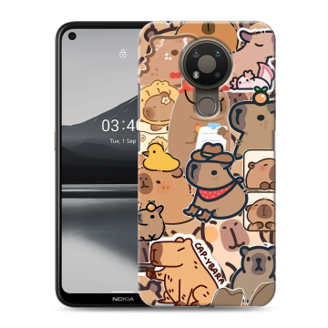 Силиконовый чехол на Nokia 3.4 с принтом капибара Силиконовый чехол на Nokia 3.4 с принтом капибара