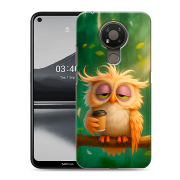 Силиконовый чехол на Nokia 3.4 с принтом сова