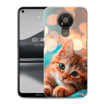 Силиконовый чехол на Nokia 3.4 с принтом котик Силиконовый чехол на Nokia 3.4 с принтом котик